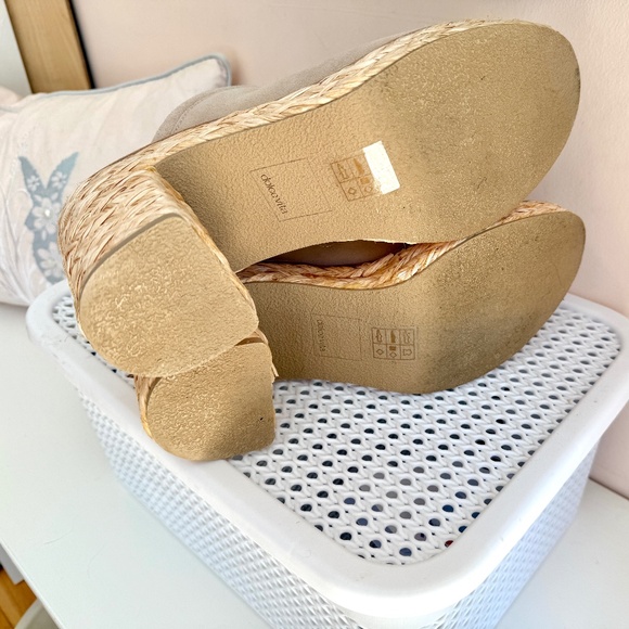 Dolce Vita platform Camdin Raffia size 10 worn once - Picture 4 of 8